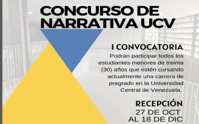 Abren convocatoria para concurso de narrativa en la UCV 