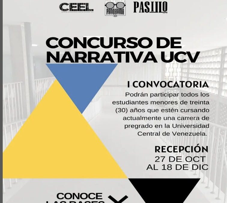 Abren convocatoria para concurso de narrativa en la UCV 